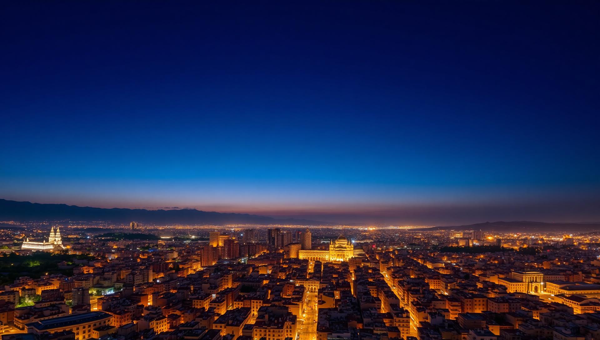 Damascus skyline at dusk