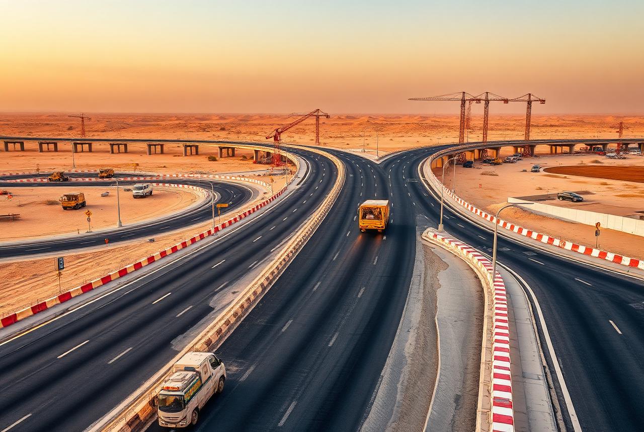 إعادة تأهيل الطريق الدولي — دمشق